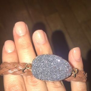 Bracelet with stone in center